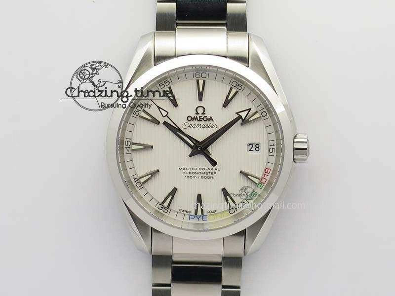 Aqua Terra ‘PyeongChang 2018’ JHF Best Edition White Dial On SS Bracelet A8500