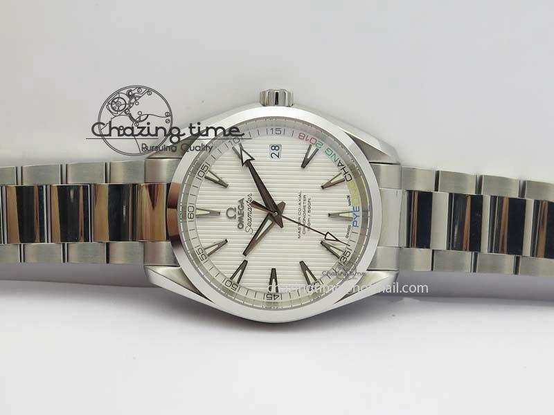 Aqua Terra ‘PyeongChang 2018’ JHF Best Edition White Dial On SS Bracelet A8500