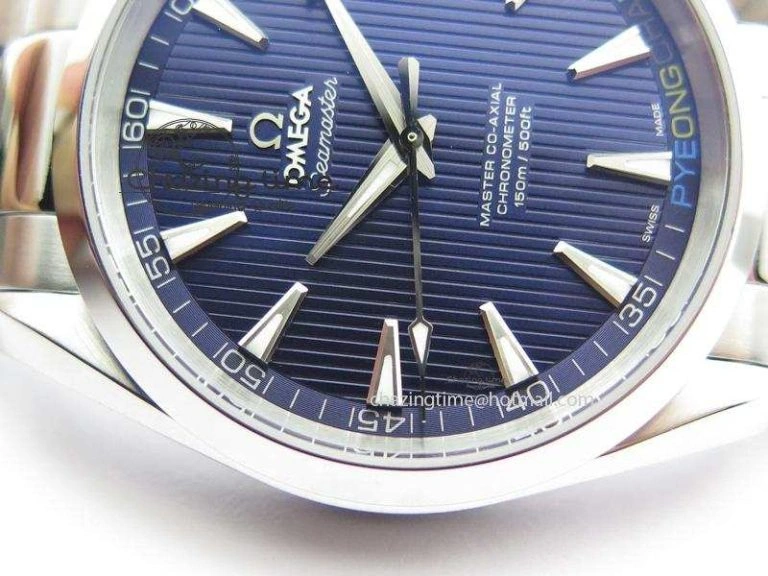 Aqua Terra ‘PyeongChang 2018’ V6F Best Edition Blue Dial On SS Bracelet A8500