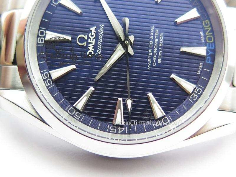 Aqua Terra ‘PyeongChang 2018’ V6F Best Edition Blue Dial On SS Bracelet A8500