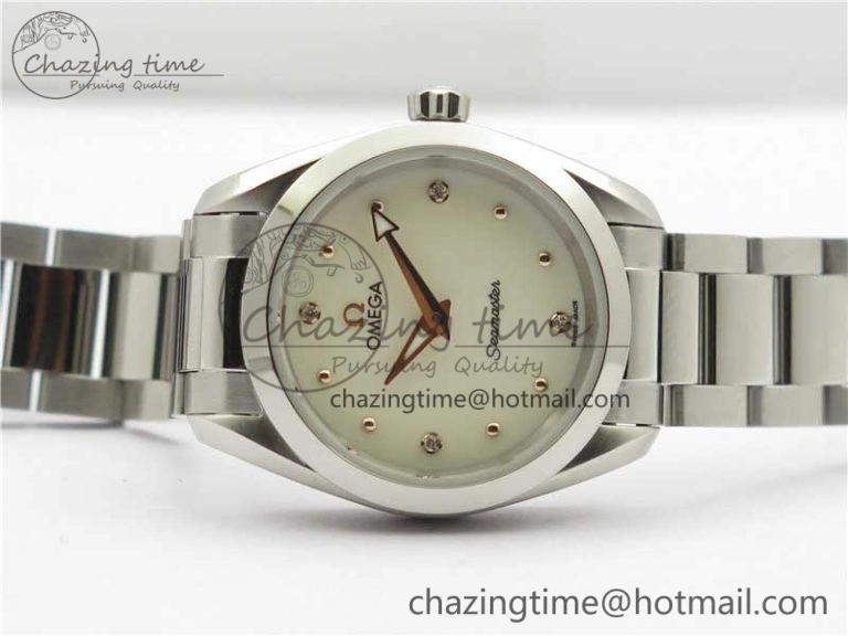 Aqua Terra Seamaster ZF 1:1 Best Edition White Dial on SS Bracelet Gen 4061