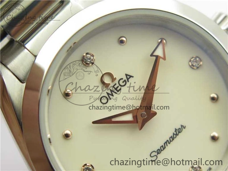 Aqua Terra Seamaster ZF 1:1 Best Edition White Dial on SS Bracelet Gen 4061