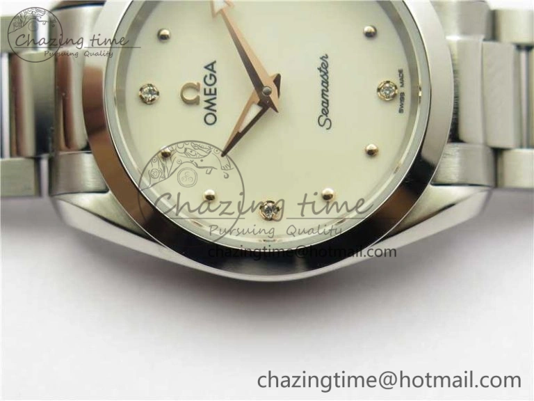 Aqua Terra Seamaster ZF 1:1 Best Edition White Dial on SS Bracelet Gen 4061