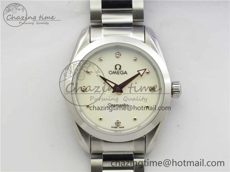 Aqua Terra Seamaster ZF 1:1 Best Edition White Dial on SS Bracelet Gen 4061