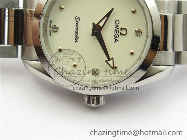 Aqua Terra Seamaster ZF 1:1 Best Edition White Dial on SS Bracelet Gen 4061