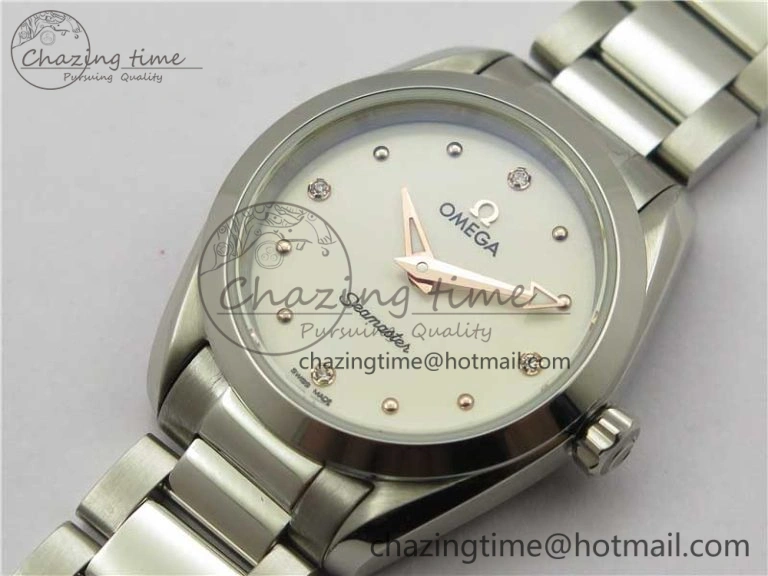 Aqua Terra Seamaster ZF 1:1 Best Edition White Dial on SS Bracelet Gen 4061