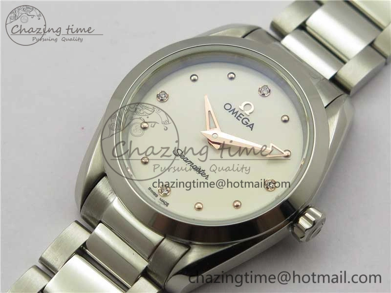 Aqua Terra Seamaster ZF 1:1 Best Edition White Dial on SS Bracelet Gen 4061