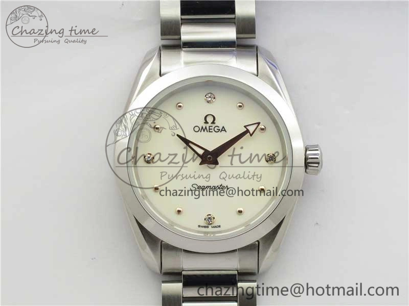 Aqua Terra Seamaster ZF 1:1 Best Edition White Dial on SS Bracelet Gen 4061
