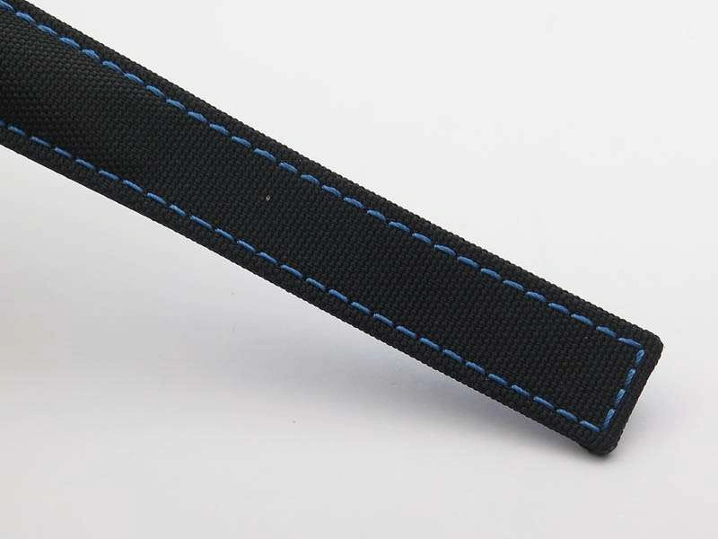 AquaRacer Calibre 5 SS Blue Ceramic Bezel V6F 1:1 Best Edition Black Dial On Black Nylon Strap A2824