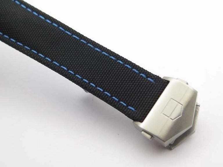 AquaRacer Calibre 5 SS Blue Ceramic Bezel V6F 1:1 Best Edition Black Dial On Black Nylon Strap A2824