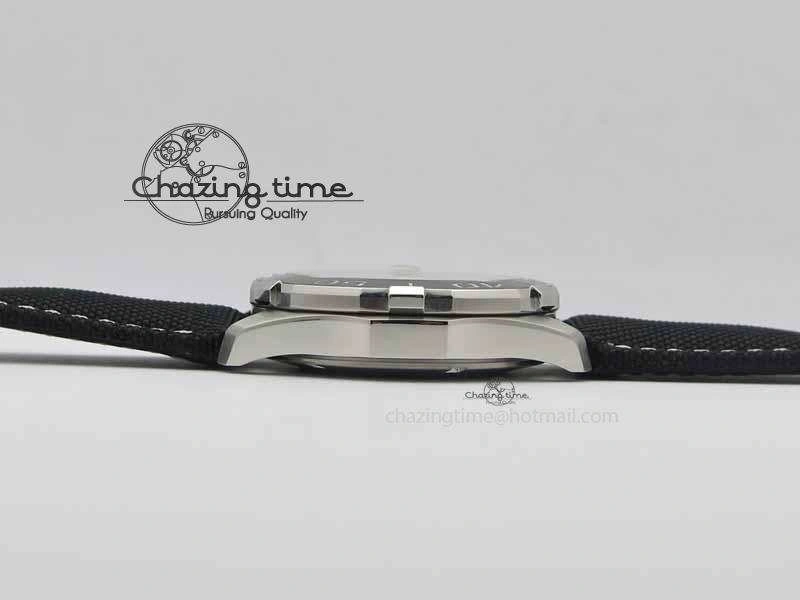 AquaRacer Calibre 5 SS V6F 1:1 Best Edition White Textured Dial On Black Nylon Strap A2824