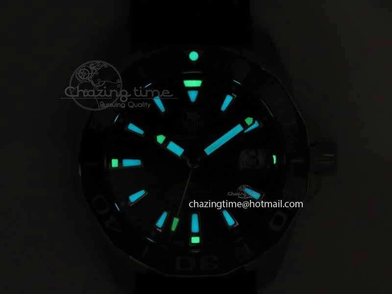 AquaRacer Calibre 5 SS V6F Best Edition Black Dial Ceramic Bezel On Nylon Strap A2824