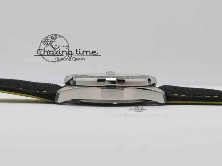 AquaRacer Calibre 5 SS V6F Best Edition Black Dial Ceramic Bezel On Nylon Strap A2824
