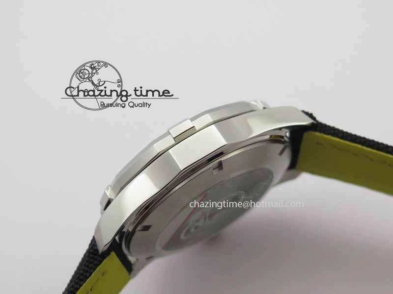 AquaRacer Calibre 5 SS V6F Best Edition Black Dial Ceramic Bezel On Nylon Strap A2824