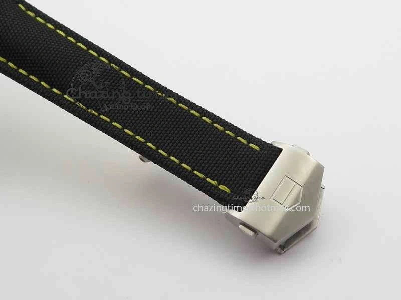 AquaRacer Calibre 5 SS V6F Best Edition Black Dial Ceramic Bezel On Nylon Strap A2824