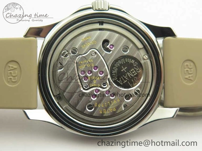 Aquanaut 5067A Beige JJF 1:1 Best Edition Beige Textured Dial on Beige Rubber Strap AE23