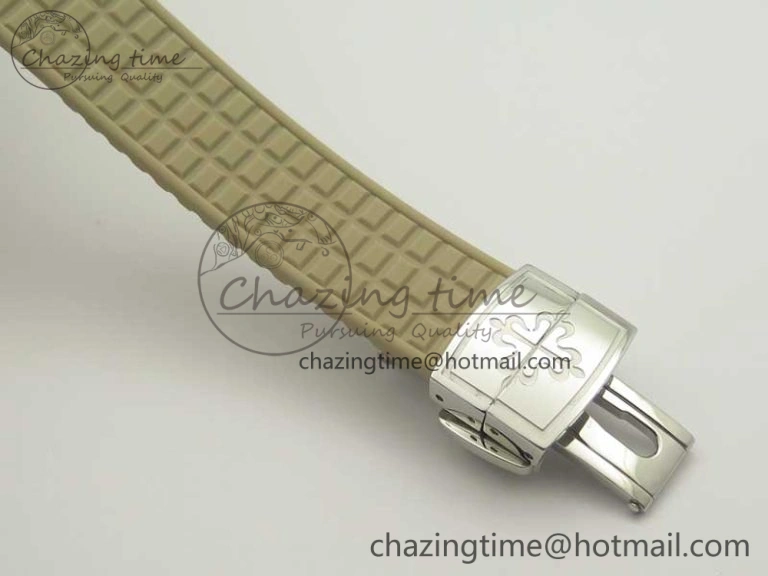 Aquanaut 5067A Beige JJF 1:1 Best Edition Beige Textured Dial on Beige Rubber Strap AE23