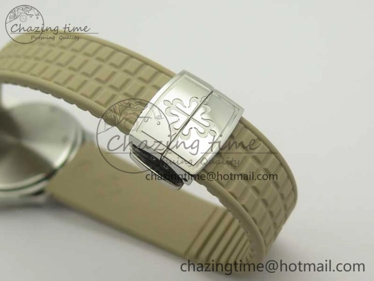Aquanaut 5067A Beige JJF 1:1 Best Edition Beige Textured Dial on Beige Rubber Strap AE23