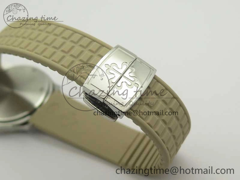 Aquanaut 5067A Beige JJF 1:1 Best Edition Beige Textured Dial on Beige Rubber Strap AE23