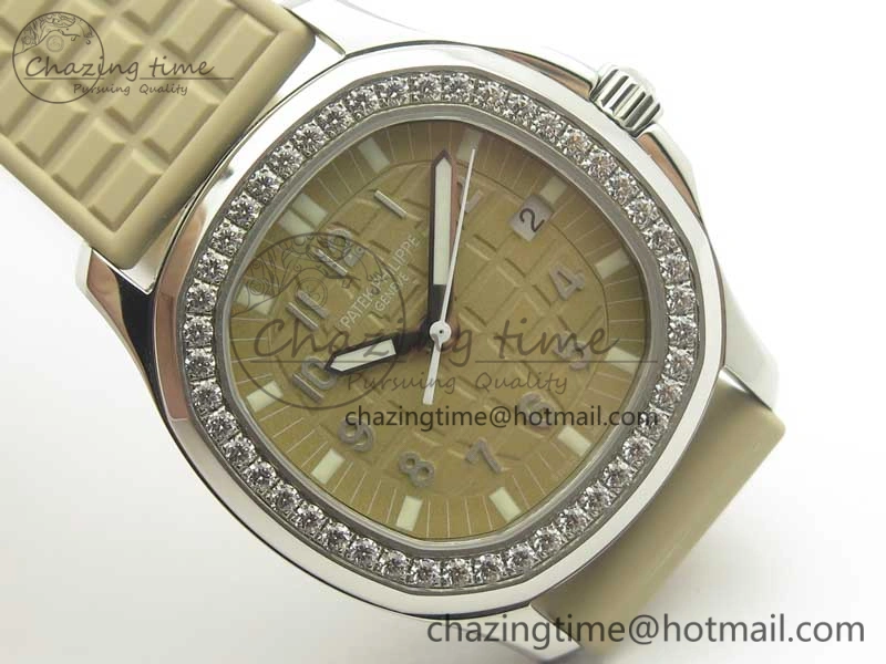 Aquanaut 5067A Beige JJF 1:1 Best Edition Beige Textured Dial on Beige Rubber Strap AE23