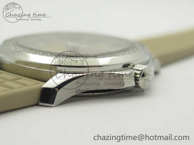 Aquanaut 5067A Beige JJF 1:1 Best Edition Beige Textured Dial on Beige Rubber Strap AE23