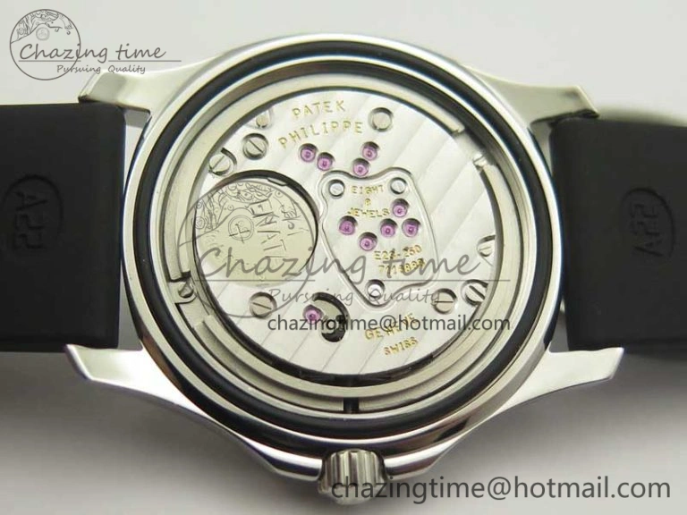 Aquanaut 5067A Black JJF 1:1 Best Edition Black Textured Dial on Black Rubber Strap AE23