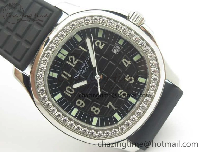 Aquanaut 5067A Black JJF 1:1 Best Edition Black Textured Dial on Black Rubber Strap AE23