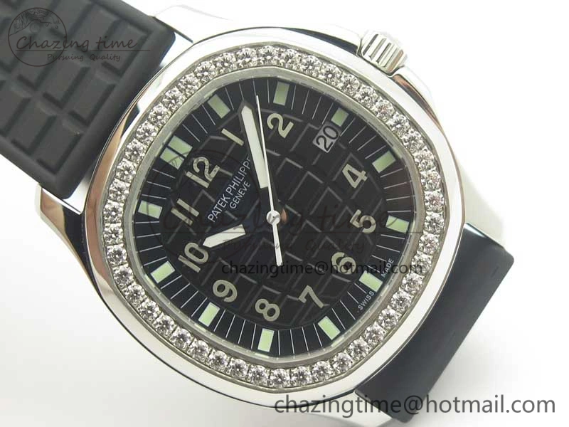 Aquanaut 5067A Black JJF 1:1 Best Edition Black Textured Dial on Black Rubber Strap AE23