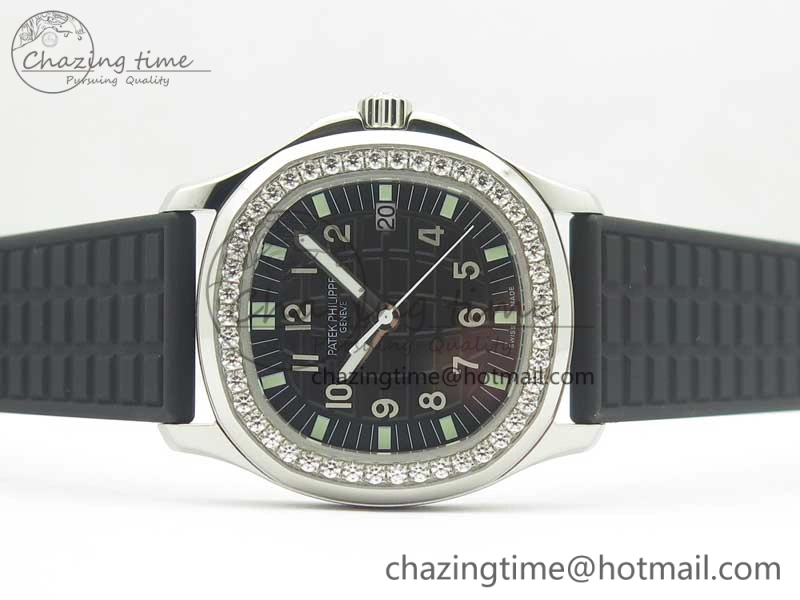 Aquanaut 5067A Black JJF 1:1 Best Edition Black Textured Dial on Black Rubber Strap AE23