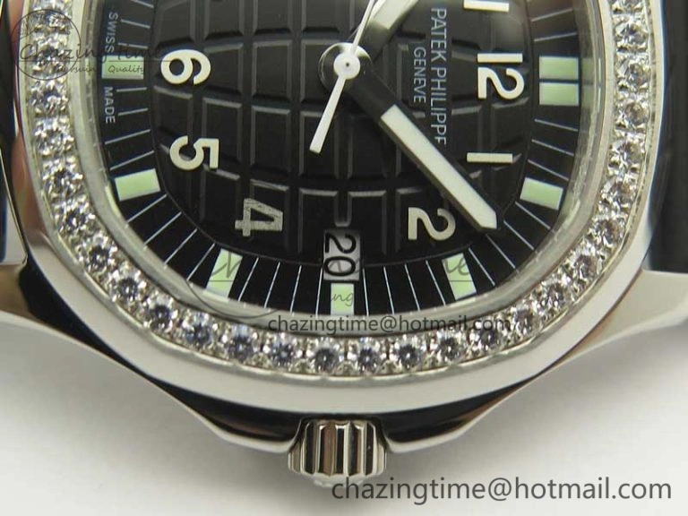 Aquanaut 5067A Black JJF 1:1 Best Edition Black Textured Dial on Black Rubber Strap AE23