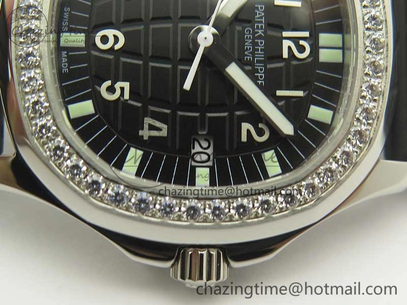Aquanaut 5067A Black JJF 1:1 Best Edition Black Textured Dial on Black Rubber Strap AE23