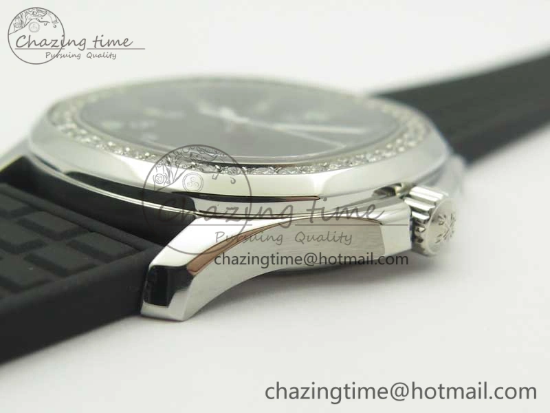 Aquanaut 5067A Black JJF 1:1 Best Edition Black Textured Dial on Black Rubber Strap AE23