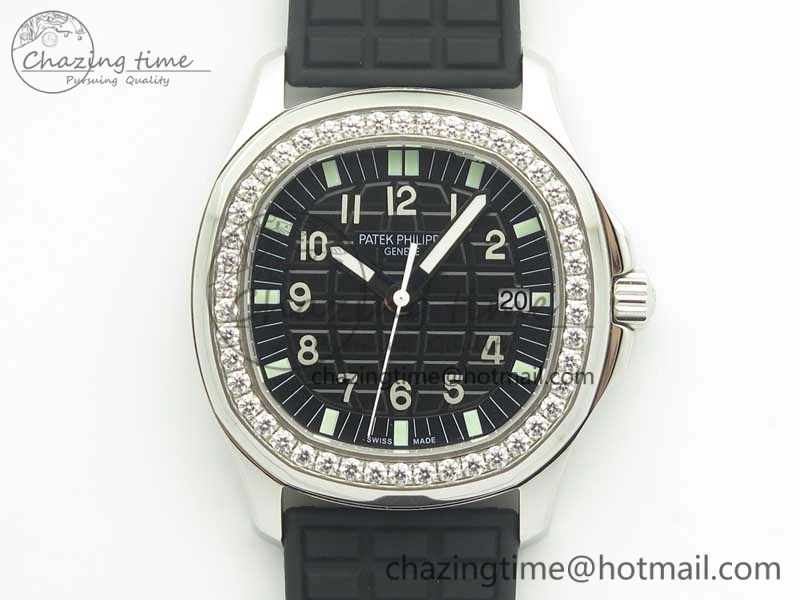 Aquanaut 5067A Black JJF 1:1 Best Edition Black Textured Dial on Black Rubber Strap AE23