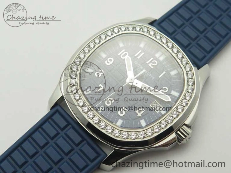 Aquanaut 5067A Blue JJF 1:1 Best Edition Blue Textured Dial on Blue Rubber Strap AE23