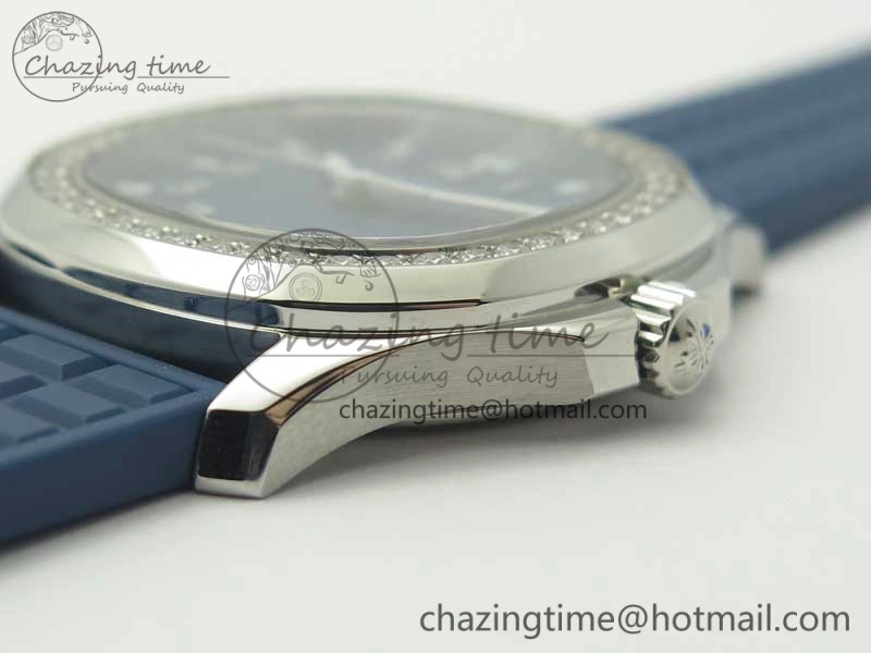 Aquanaut 5067A Blue JJF 1:1 Best Edition Blue Textured Dial on Blue Rubber Strap AE23