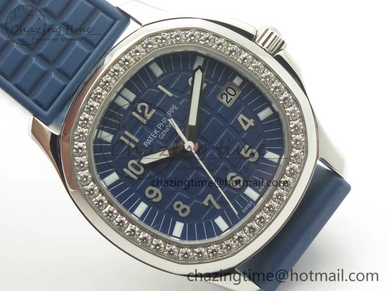 Aquanaut 5067A Blue JJF 1:1 Best Edition Blue Textured Dial on Blue Rubber Strap AE23