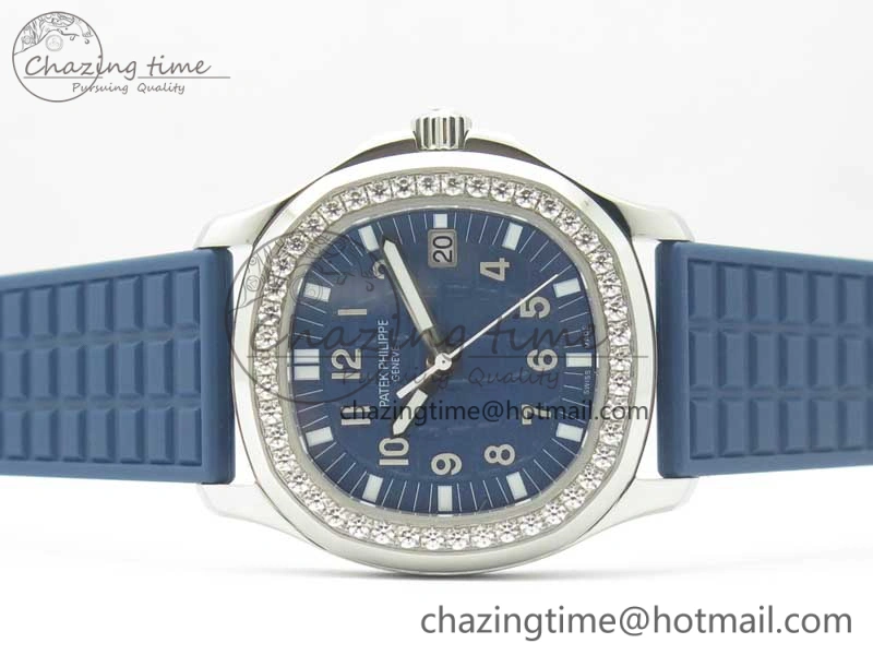 Aquanaut 5067A Blue JJF 1:1 Best Edition Blue Textured Dial on Blue Rubber Strap AE23