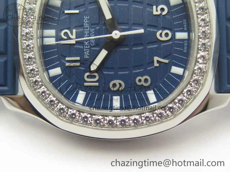 Aquanaut 5067A Blue JJF 1:1 Best Edition Blue Textured Dial on Blue Rubber Strap AE23