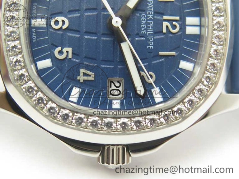 Aquanaut 5067A Blue JJF 1:1 Best Edition Blue Textured Dial on Blue Rubber Strap AE23