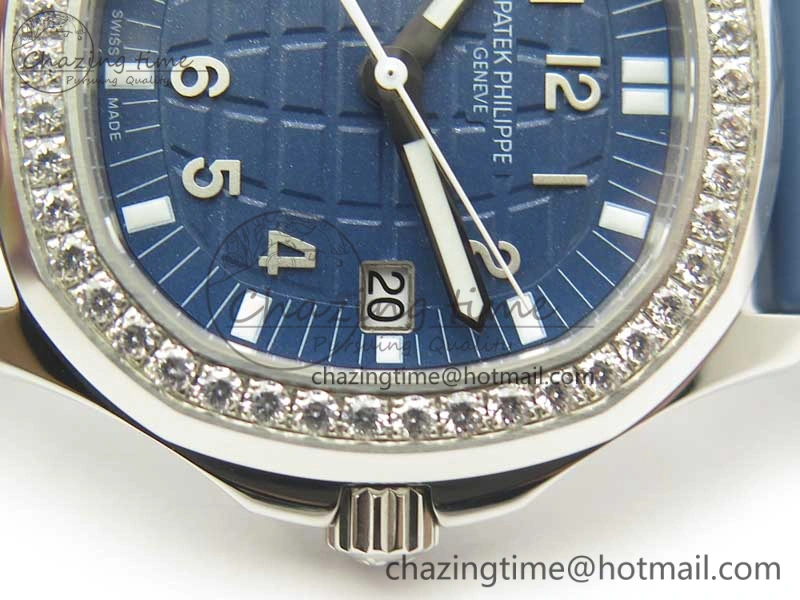 Aquanaut 5067A Blue JJF 1:1 Best Edition Blue Textured Dial on Blue Rubber Strap AE23