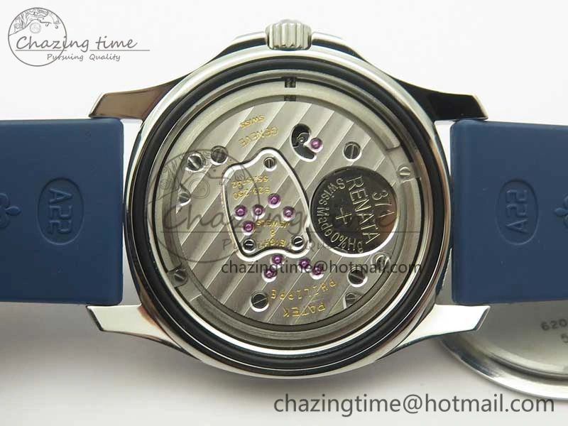 Aquanaut 5067A Blue JJF 1:1 Best Edition Blue Textured Dial on Blue Rubber Strap AE23