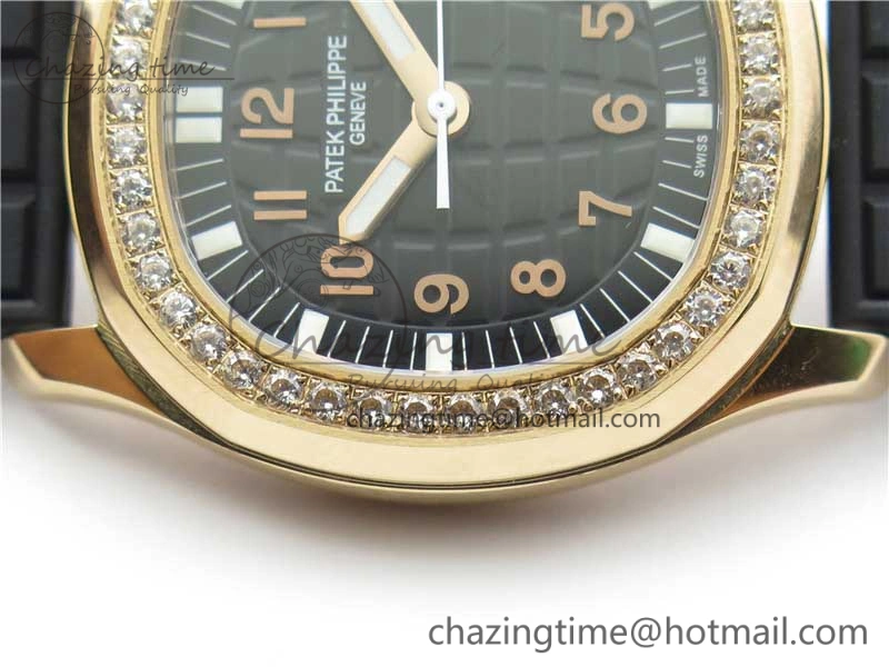 Aquanaut 5067A RG PPF 1:1 Best Edition Black Textured Dial on Black Rubber Strap AE23 (Free Box)