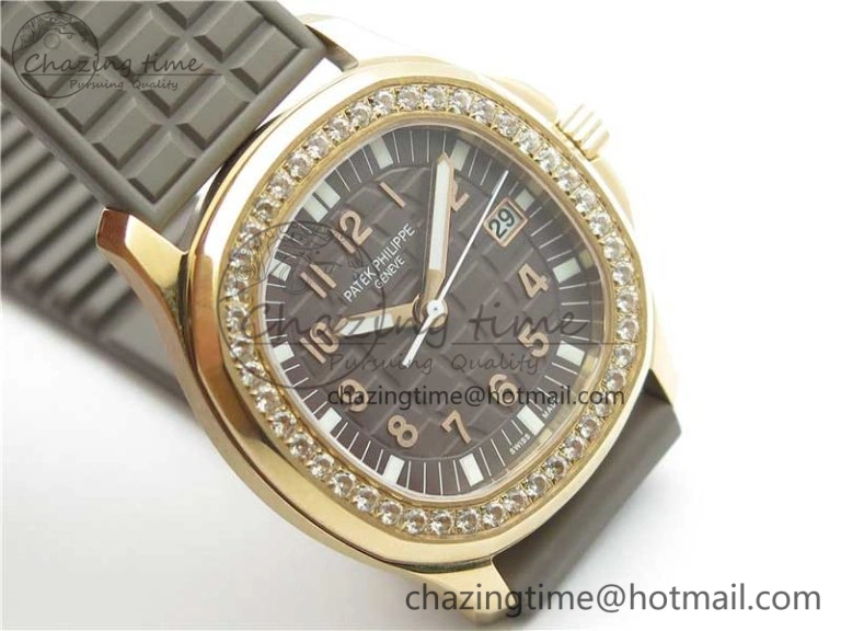 Aquanaut 5067A RG PPF 1:1 Best Edition Brown Textured Dial on Brown Rubber Strap AE23 (Free Box)