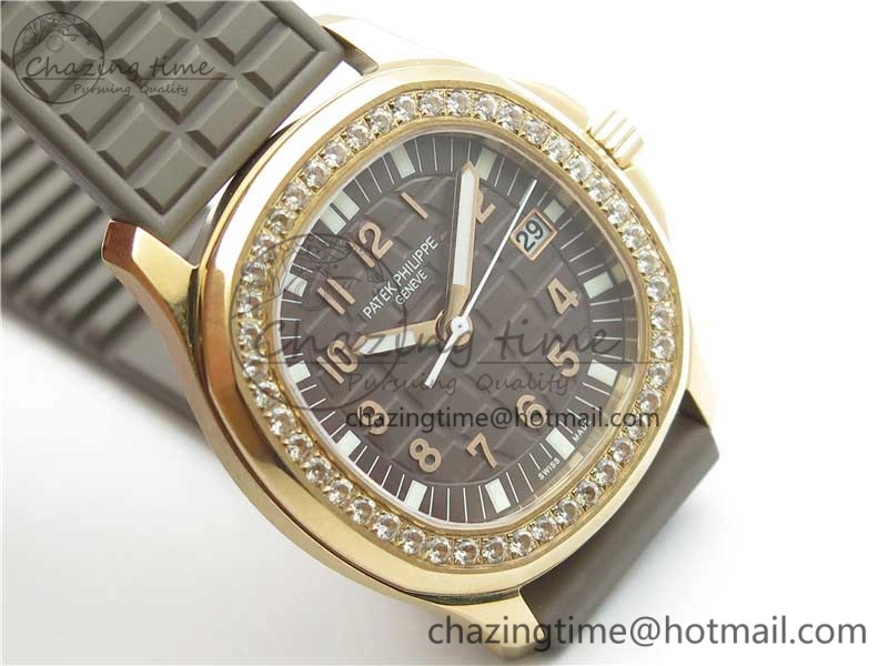 Aquanaut 5067A RG PPF 1:1 Best Edition Brown Textured Dial on Brown Rubber Strap AE23 (Free Box)