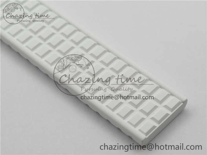 Aquanaut 5067A RG PPF 1:1 Best Edition White Textured Dial on White Rubber Strap AE23 (Free Box)