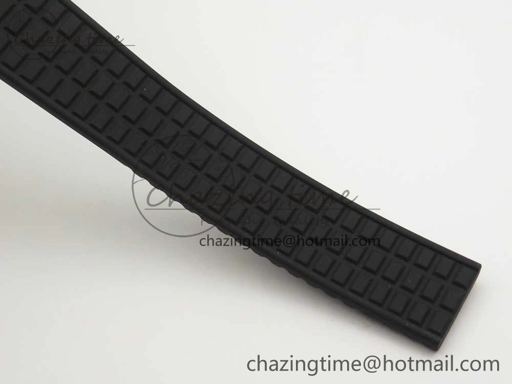 Aquanaut 5067A SS Bezel JJF 1:1 Best Edition Black Textured Dial on Black Rubber Strap AE23