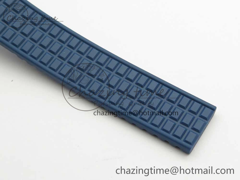 Aquanaut 5067A SS Bezel JJF 1:1 Best Edition Blue Textured Dial on Blue Rubber Strap AE23