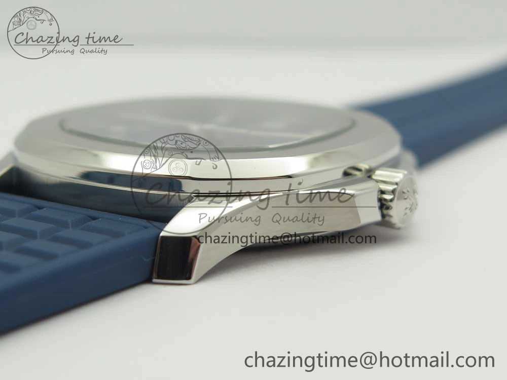 Aquanaut 5067A SS Bezel JJF 1:1 Best Edition Blue Textured Dial on Blue Rubber Strap AE23