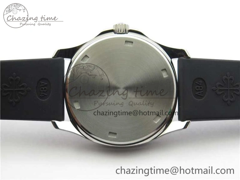 Aquanaut 5067A SS PPF 1:1 Best Edition Black Textured Dial on Black Rubber Strap AE23 (Free Box)