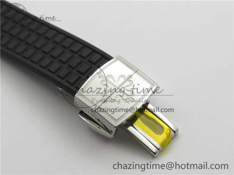 Aquanaut 5067A SS PPF 1:1 Best Edition Black Textured Dial on Black Rubber Strap AE23 (Free Box)